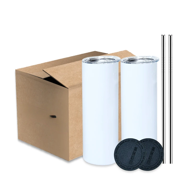 أكواب ستانلس ستيل بيضاء مستقيم - مراجعة Tumbler 20Oz White وسعره
