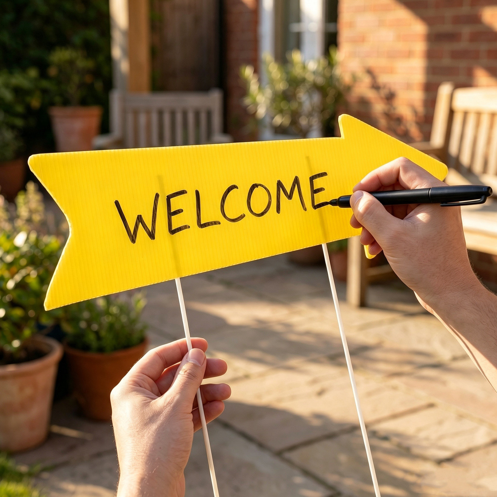 10 قطع من لافتات الأسهم المقاو - مراجعة Yard Sign Blank وسعره